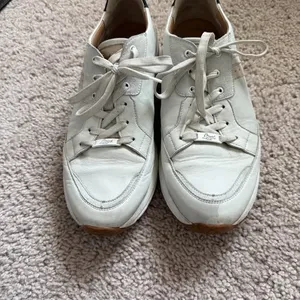 Lloyd White Leather Sneakers Size 9 thumbnail 2