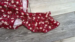 SheIn Red floral sundress thumbnail 4
