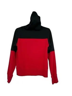 The North Face Women’s M Red Black Fleece Logo Hoodie Pullover NF0A3X75 thumbnail 3