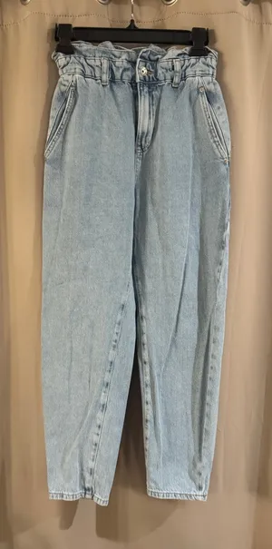 Zara Blue Denim Trousers thumbnail 1