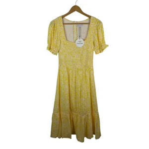 NWT Lost + Wander Sweet Summer Daze Midi Dress Small Yellow‎ Floral Cottagecore thumbnail 2