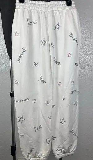 Splendid | Women white jogger sweat pants size xs‎ thumbnail 1