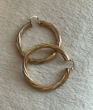 Gold plated 3” Hoops thumbnail 1