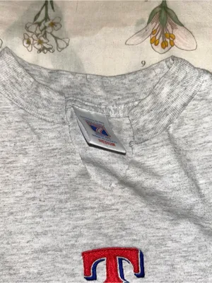 LOGO 7 Gray Tee Texas rangers shirt thumbnail 4
