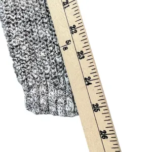 Lazy Sweater Ribbed‎ Knit Cardigan S Gray Dolman Linen Blend Chunky Relaxed thumbnail 11