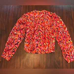 Pinch Printed Pintuck Top thumbnail 4