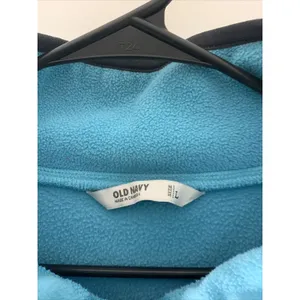 Old Navy Women's 1/4 Zip Fleect Pullover Top Collar Size Large Blue thumbnail 4