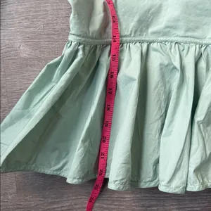 STAUD Luna Peplum Top In Sage 4 thumbnail 10