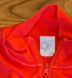 Aerie Offline Throw-Back Corset Cropped Quarter Zip Sweatshirt Women's Size M thumbnail 2