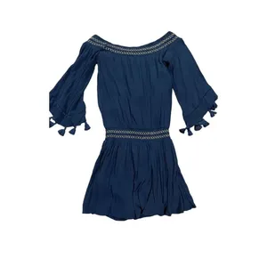 Lilly Pulitzer Joelle Off Shoulder True Navy‎ Blue Mini Dress size XXS thumbnail 6