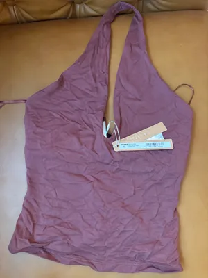 NEW SKIMS Smooth Layers Halter Top HENNA XS (C4) NWT thumbnail 1