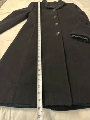Panter Classic Black Women's Button-Front Single-Breasted Overcoat - Size 42 (M) thumbnail 13