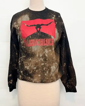 Tyler Childers bleached longhorn country music sweatshirt size M thumbnail 1