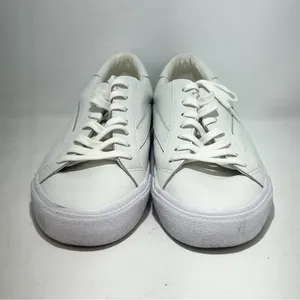 Madewell Sidewalk White Leather Sneakers Womens 10 Mens 8.5 L3243 thumbnail 2