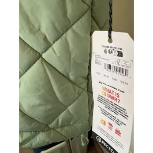 Billabong Adventure Division Transport Quilted Vest Size M Green thumbnail 6