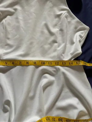 Sleeveless White Mini Dress with Side Cutouts thumbnail 12