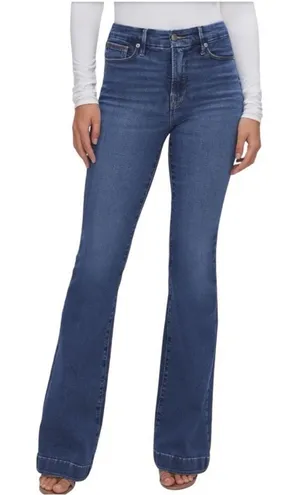 Good American Good Legs Flare‎ Jeans in Indigo 616 blue Size 15 / 34 thumbnail 1