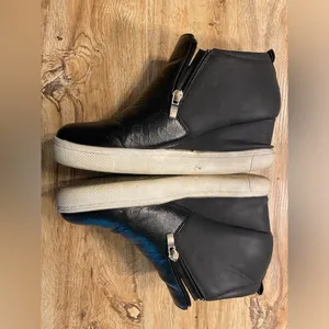 Black wedge sneakers, Size 7 thumbnail 3