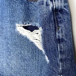GAP Destroyed Distressed 3 Inch Cutoff Denim Jean Shorts Size 27T Indigo Blue thumbnail 4