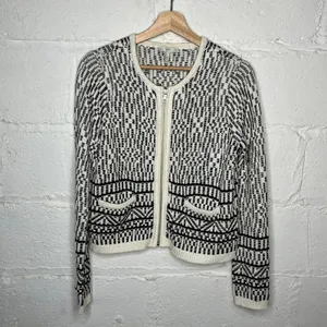 Joie Women's Linen Cotton Blend Knit Jacolyn‎ Zip Up Sweater Blazer Size Small thumbnail 2