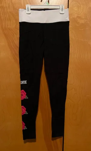 Victoria’s Secret PINK Embroidered Leggings thumbnail 1