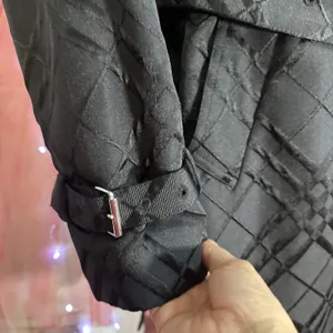 Calvin Klein Black Quilted Coat Jacked Double Breasted Women's Size M thumbnail 6