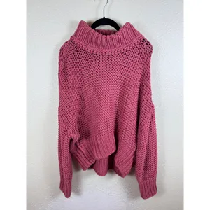 Free‎ People My Only Sunshine Chunky Knit Sweater Women M Oversized Boho Slouchy thumbnail 2