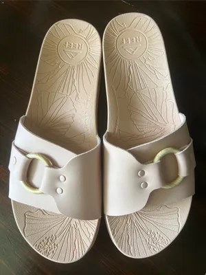 Reef Vista Cruz Light Blush Pink Slide Sandals Size 9 Cushioned Comfort Beach thumbnail 3