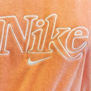 Nike Cropped Sweatshirt Terry Cloth Beach Orange Retro M Relax Fit thumbnail 5