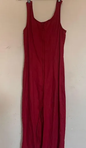 Vintage Rampage Red Sheath Maxi Dress with Spaghetti Straps thumbnail 3