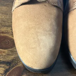 Dr. Scholls Donna Oxford Shoes 7W Tan Lace Up Nubuck Comfort Preppy Academia thumbnail 4