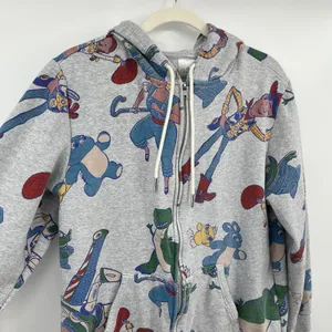 Disney Toy Story Hoodie Sweatshirt Full Zip Women M Giddy Up Woody Buzz Pattern thumbnail 5