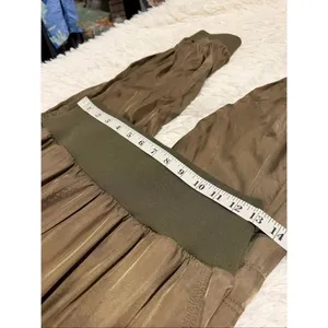 Cinq a Sept Giles Twill Cargo Joggers Cupro in Olive Medium thumbnail 5