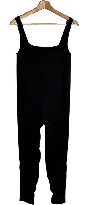 Free People FP Movement Jumpsuit Womens XL Black Cut Outs Active Athleisure NWOT thumbnail 1