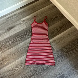 Brandy Melville Red and White Striped Top thumbnail 4