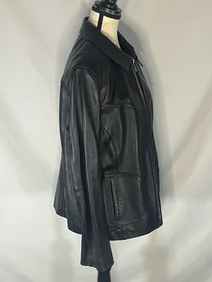 Wilson’s Leather Maxima Vintage Full Zip Weatern Yoke Women’s Leather Jacket XL thumbnail 5