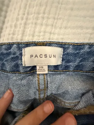 PacSun Light Blue Denim Skirt thumbnail 4