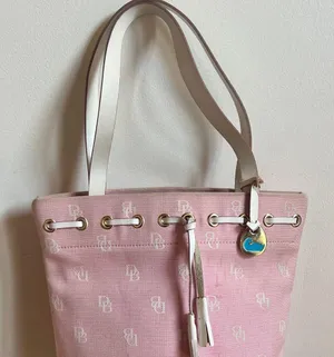 Dooney & Bourke Pink Canvas Tote thumbnail 1