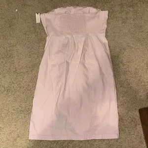 Anthropologie Side Slit strapless Dress Hibiscus Hint‎ pink NWT size XL thumbnail 10