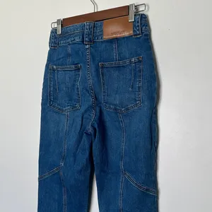 10 Crosby Derek Lam Alexa Barrel Jeans Size 27 High Rise Cropped Blue thumbnail 5