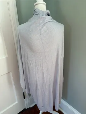 lululemon athletica Light Gray Periwinkle Open-Front‎ Knit Cardigan One Size thumbnail 3