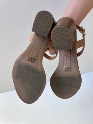 Style & Co. Ankle Strap Block Heel Sandal Tan Nude thumbnail 6