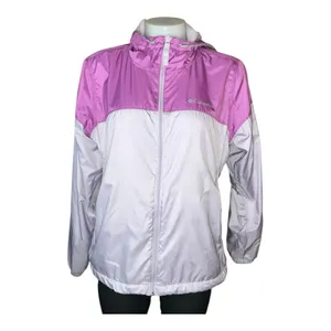 Columbia windbreaker hoodie fleece lined Sz M Women's Lavender Lilac Ski thumbnail 4