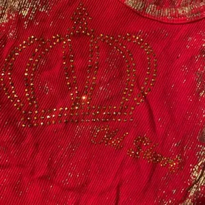 Dolls Kill Y2k old skool embellished gold tank thumbnail 3