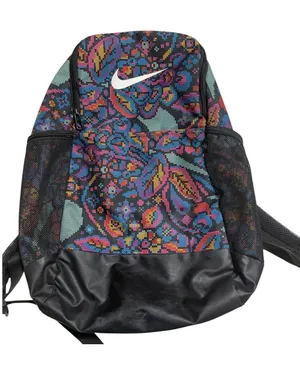 Nike Brasilia Printed Backpack Multicolor Bag thumbnail 1