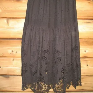 NWT Antonio Melani Black Eyelet Midi Dress 6 thumbnail 6