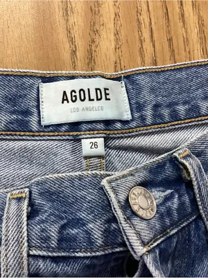 Agolde 90's Fit Mid Rise Button Fly Distressed Loose Fit Jeans Size 26 thumbnail 8