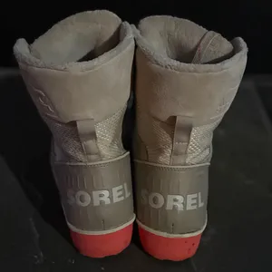 Sorel Women's Tivoli II Winter Boots - White Gray Waterproof Size 10‎ EUC thumbnail 4