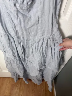 Free People In My Dreams Midi Dress in Pearl Blue L thumbnail 5