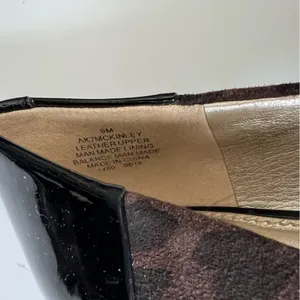 Anne Klein AK iflex McKinley animal print size 9 in Y2K pointed kitten heel thumbnail 5